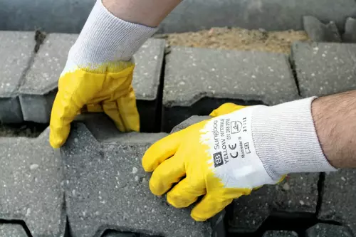 Abriebfeste Handschuhe YELLOW NITRILE (Größe 7) - Stufe 3 2