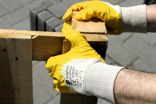 Abriebfeste Handschuhe YELLOW NITRILE (Größe 7) - Stufe 3 4