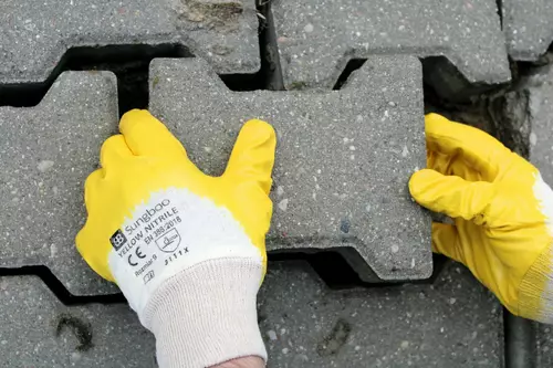 Abriebfeste Handschuhe YELLOW NITRILE (Größe 7) - Stufe 3 6