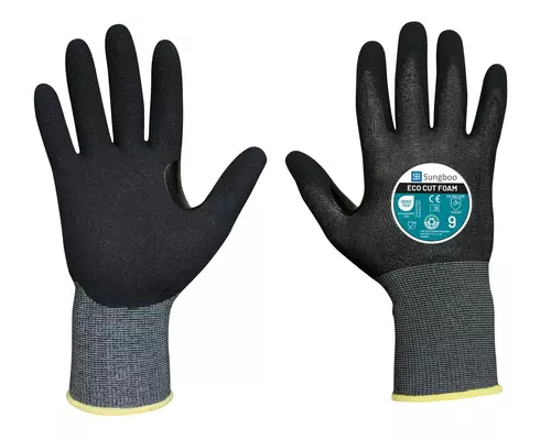 Rękawice antyprzecięciowe ECO CUT FOAM rozmiar 9 - poziom D, żywność, RCS, 18G 1