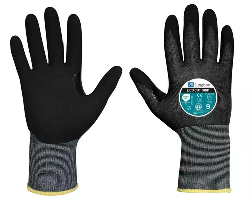 Rękawice antyprzecięciowe ECO CUT GRIP rozmiar 10 - poziom D, żywność, RCS, 18G 1